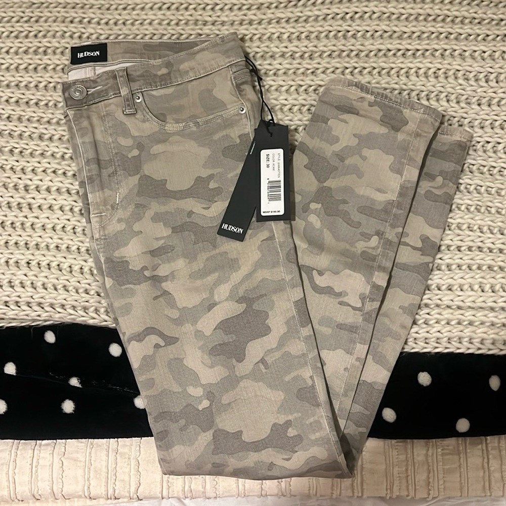 NWT Hudson Camo Print Jeans